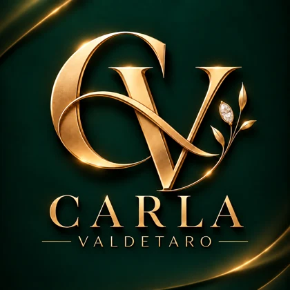 Monograma dourado CV