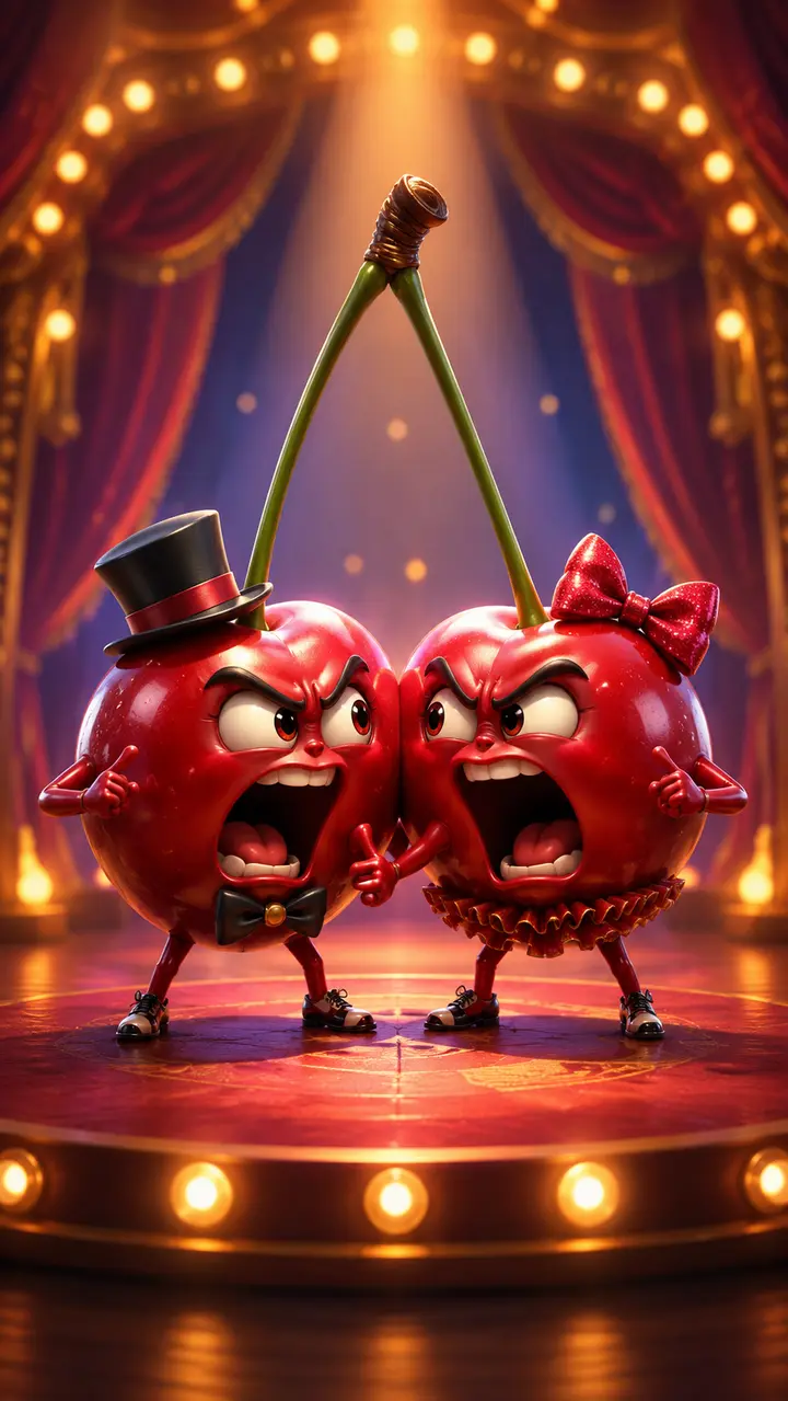 Cerejas de Palco, personagem do universo Frutas Raivosas
